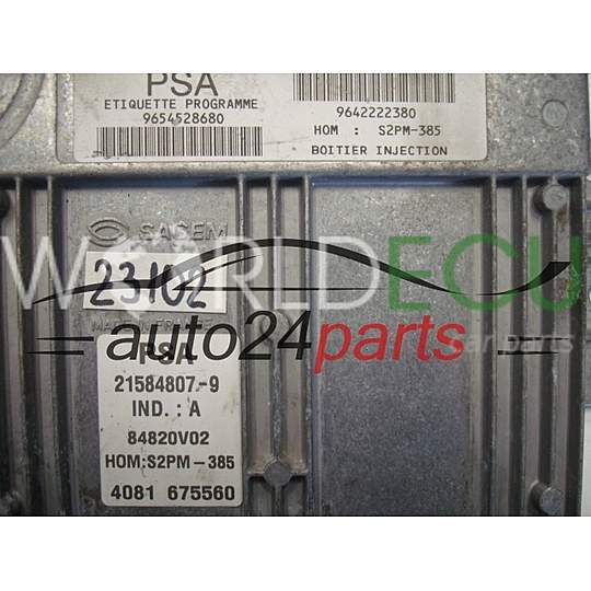 Centralina motore CITROEN 21584807-9, 215848079, 9654528680