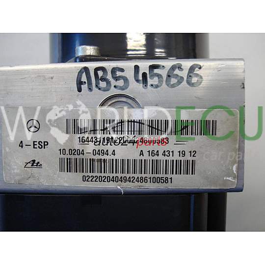ABS PUMPE BLOCK HYDRAULIKPUMPE STEUERGERÄT MERCEDES BENZ A1644311912 A2515450832 10092515593