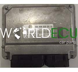 CENTRALINA MOTORE VOLKSWAGEN GOLF 1.6 SIEMENS VDO 5WP40349 04, 5WP4034904, 06A 906 033 GG, 06A906033GG, SIMOS 7.1A