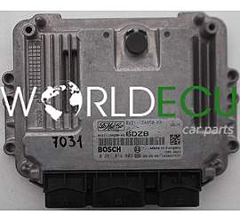 ECU ENGINE CONTROLLER FORD FIESTA 1.6 TDCI BOSCH 0 281 014 803, 0281014803, 8V21-12A650-KB, 8V2112A650KB, 1039S27537, 6DZB