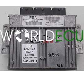 ECU ENGINE CONTROLLER CITROEN C3 1.4 8V SAGEM 21584228-3, 215842283, 9650825180, 9642222380, 84820V02