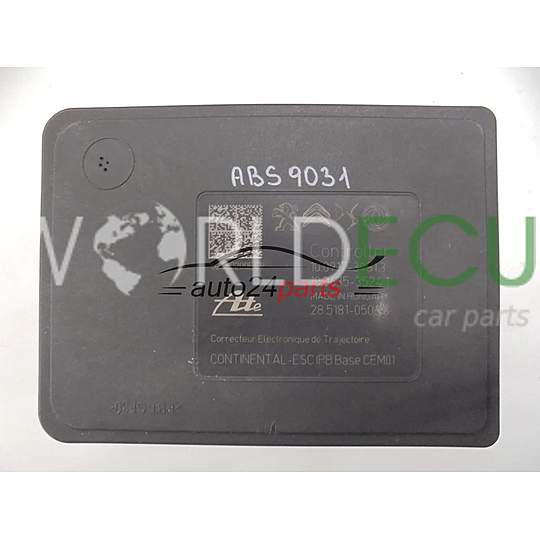 ABS PUMPE BLOCK HYDRAULIKPUMPE STEUERGERÄT CITROEN PEUGEOT 9858993780 10.0917-3981.3 10091739813