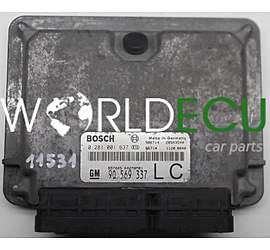 MOTORSTEUERGERÄT ECU STEUERGERAT OPEL SINTRA 2.2 DTI BOSCH 0 281 001 637, 0281001637, 90 569 337, 90569337