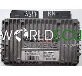CENTRALINA CALCOLATORE SCATOLA DEL CAMBIO  RENAULT MEGANE 1.6 SIEMENS BVA TA96 S105280028 C, 105280028, 8200191955, 7700110261