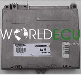 CALCULATEUR MOTEUR RENAULT CLIO BENDIX S101718102 B, S101718102B, HOM7700749946, 7700858259
