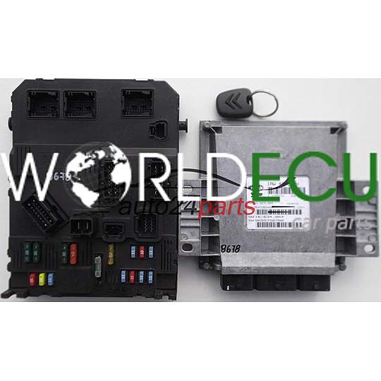 CENTRALINA MOTORE CITROEN C2 PEUGEOT 206 MAGNETI MARELLI IAW 48P2.7H, IAW48P27H, HW 16.623.004, 16623004, 9645989480, SW 16.634.064, 16634064, 9655756780