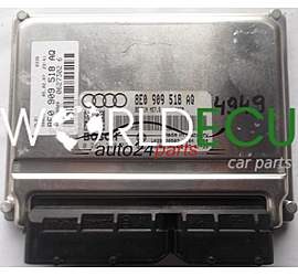 ECU ENGINE CONTROLLER AUDI A4 1.8T 8E0909518AQ, 8E0 909 518 AQ BOSCH 0261208524, 0 261 208 524
