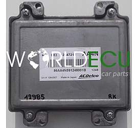 MOTORSTEUERGERÄT ECU STEUERGERATOPEL ASTRA 12647212, AA4N