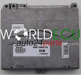 CALCULATEUR MOTEUR RENAULT CLIO BENDIX S101729103 C, S101729103C, HOM7700851758, 7700858258