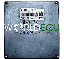 ECU ENGINE CONTROLLER NISSAN MICRA 1.3 BOSCH 0261204249, 0 261 204 249, 237101U211, 23710-1U211, 1U21125000, 1U211-25000 XY