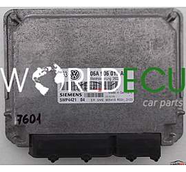 CENTRALINA MOTORE VW VOLKSWAGEN GOLF 1.6 AKL 06A 906 019 AS, 06A906019AS, 5WP4421 04, 5WP442104