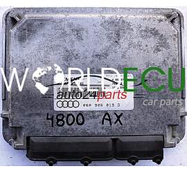 ECU ENGINE CONTROLLER AUDI A3 1.6 AEH 06A906019D, 06A 906 019 D, SIEMENS 5WP4193, 5WP4 193 02
