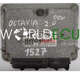 CENTRALINA DO MOTORE SKODA OCTAVIA 2.0 06A906018FH, 06A 906 018 FH, BOSCH 0261206266, 0 261 206 266