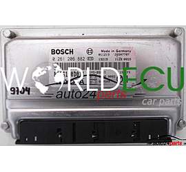 CALCULATEUR MOTEUR TOYOTA YARIS 1.0, BOSCH 0 261 206 882, 0261206882, 89661-0D011, 896610D011