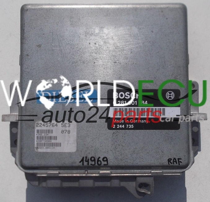 ECU ENGINE CONTROLLER BMW 5ER E34 BOSCH 0 281 001 184, 0281001184, 2 ...