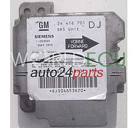 Centralina airbag OPEL VECTRA B GM 24 416 701 DJ, 24416701, 24416701DJ, SIEMENS 5WK4 2975, 5WK42975