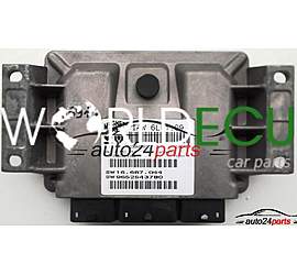CENTRALINA MOTORE CITROEN PEUGEOT 2.0 IAW 6LP1.09, IAW6LP109, SW 16. 687.044, 16687044, SW 9652543780, HW 9650623180
