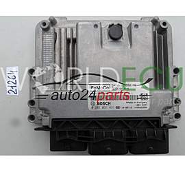 Engine control unit - ECU controllers FORD FIESTA 1.5 TDCI BOSCH 0 281 031 431, 0281031431, DA6A-12A650-MB, DA6A12A650MB