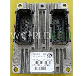 CENTRALINA MOTORE FIAT GRANDE PUNTO 1.2 8V 51784956, 61601.098.06, IAW5SF3.M1 DO32, IAW5SF3M1 , IAW5SF3.M1/HW300/0816-L47, 5TNYK7G5G