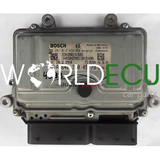 ECU ENGINE CONTROLLER MERCEDES A6401504979, 6401504979, A 640 150 49 79 BOSCH 0281012432, 0 281 012 432