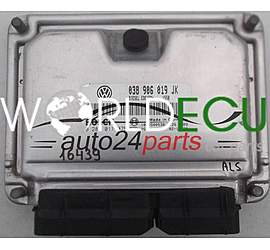 CENTRALINA MOTORE VW VOLKSWAGEN POLO 1.9 TDI BOSCH 0 281 011 075, 0281011075, 038 906 019 JK, 038906019JK