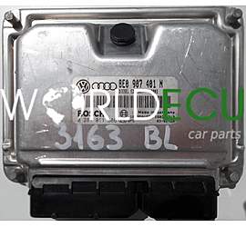 ECU ENGINE CONTROLLER AUDI A4 A6 2.5 TDI 8E0907401N, 8E0 907 401 N, BOSCH 0281011386, 0 281 011 386, DIESEL EDC15UM+ 0003 1039S01878