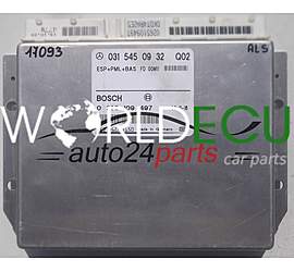 CENTRALINA ABS ESP+PML+BAS MERCEDES W220 BOSCH 0 265 109 497, 0265109497, A 031 545 09 32, A0315450932, 0315450932
