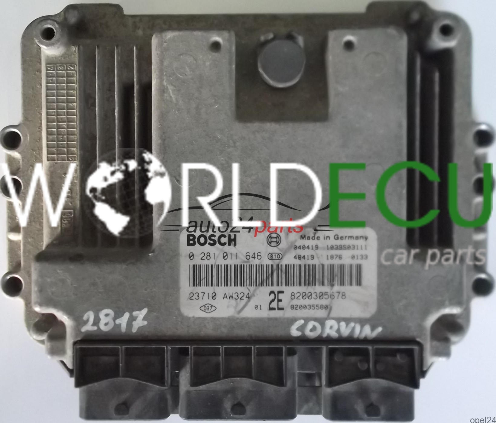 ECU ENGINE CONTROLLER NISSAN PRIMERA 1.9 DCI BOSCH 0281011646, 0 281 ...