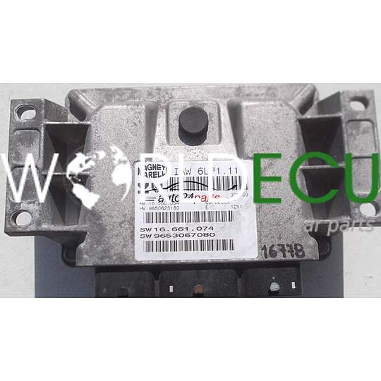 CENTRALINA MOTORE CITROEN PEUGEOT 2.0 MAGNETI MARELLI IAW 6LP1.11, IAW6LP111, 16.560.054, 16560054, 9650623180, 16.661.074, 16661074, 9653067080