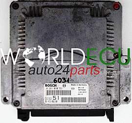 CENTRALINA DO MOTORE PEUGEOT 306 2.0 HDI BOSCH 0281010551, 0 281 010 551, 9641606680, 96 416 066 80, EDC15C2 51