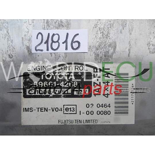 Centralita de motor UCE TOYOTA RAV 4 89661-42681, 8966142681, 211000-7651, 2110007651, 1AZ-FE