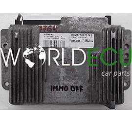 CALCULATEUR MOTEUR RENAULT SCENIC 1.6, S115300205 A, S115300205A, HOM7700875743, 7700105984