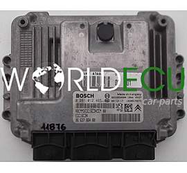 CENTRALINA MOTORE PEUGEOT 207 1.6 HDI BOSCH 0 281 012 465, 0281012465, 96 637 864 80, 9663786480
