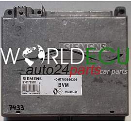 CALCULATEUR MOTEUR RENAULT LAGUNA 1.8 S101725111, HOM7700860308, BVM